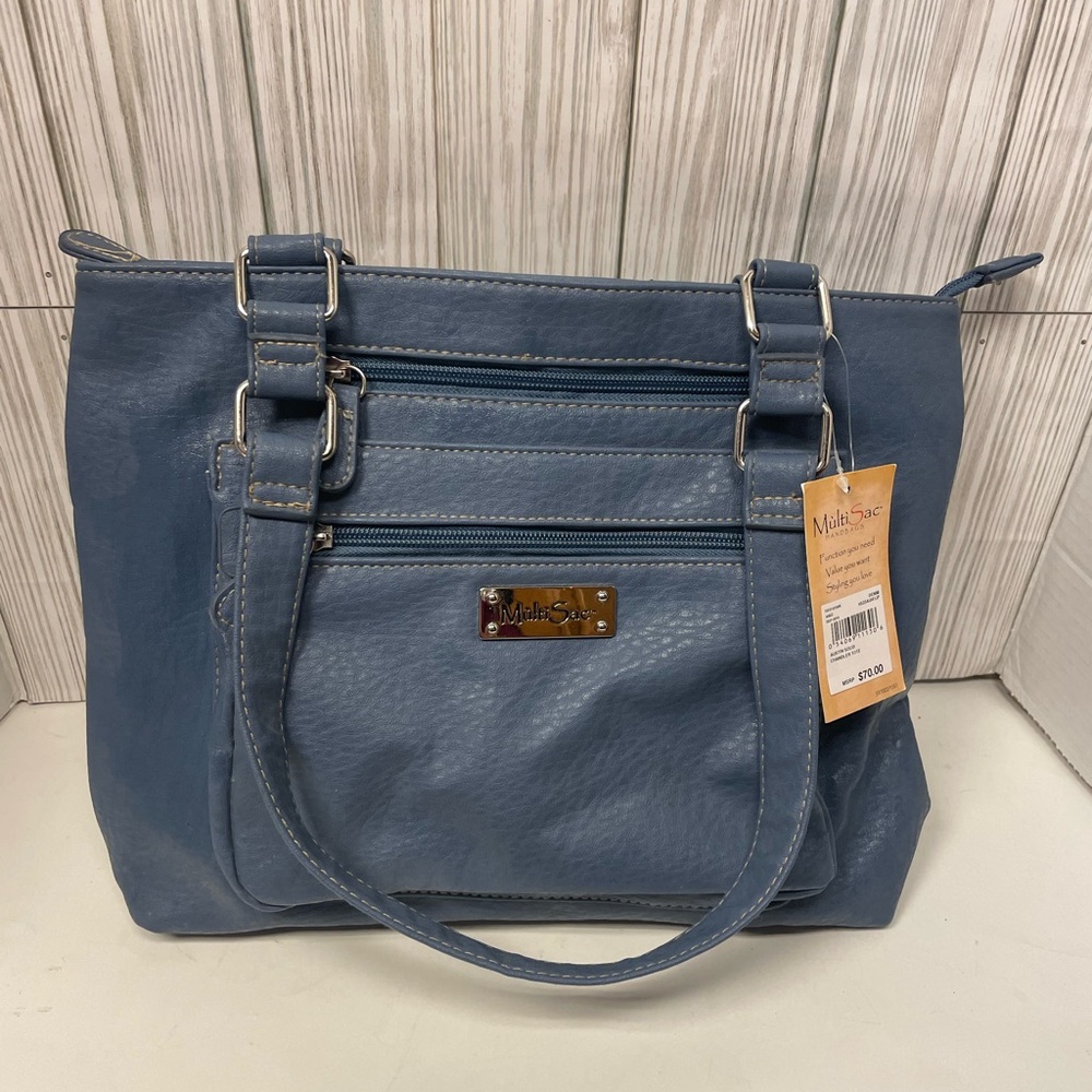 MultiSac Shoulder Bag Faux Leather Purse NWT